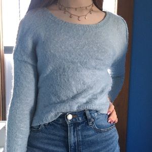 Blue Fuzzy Sweater